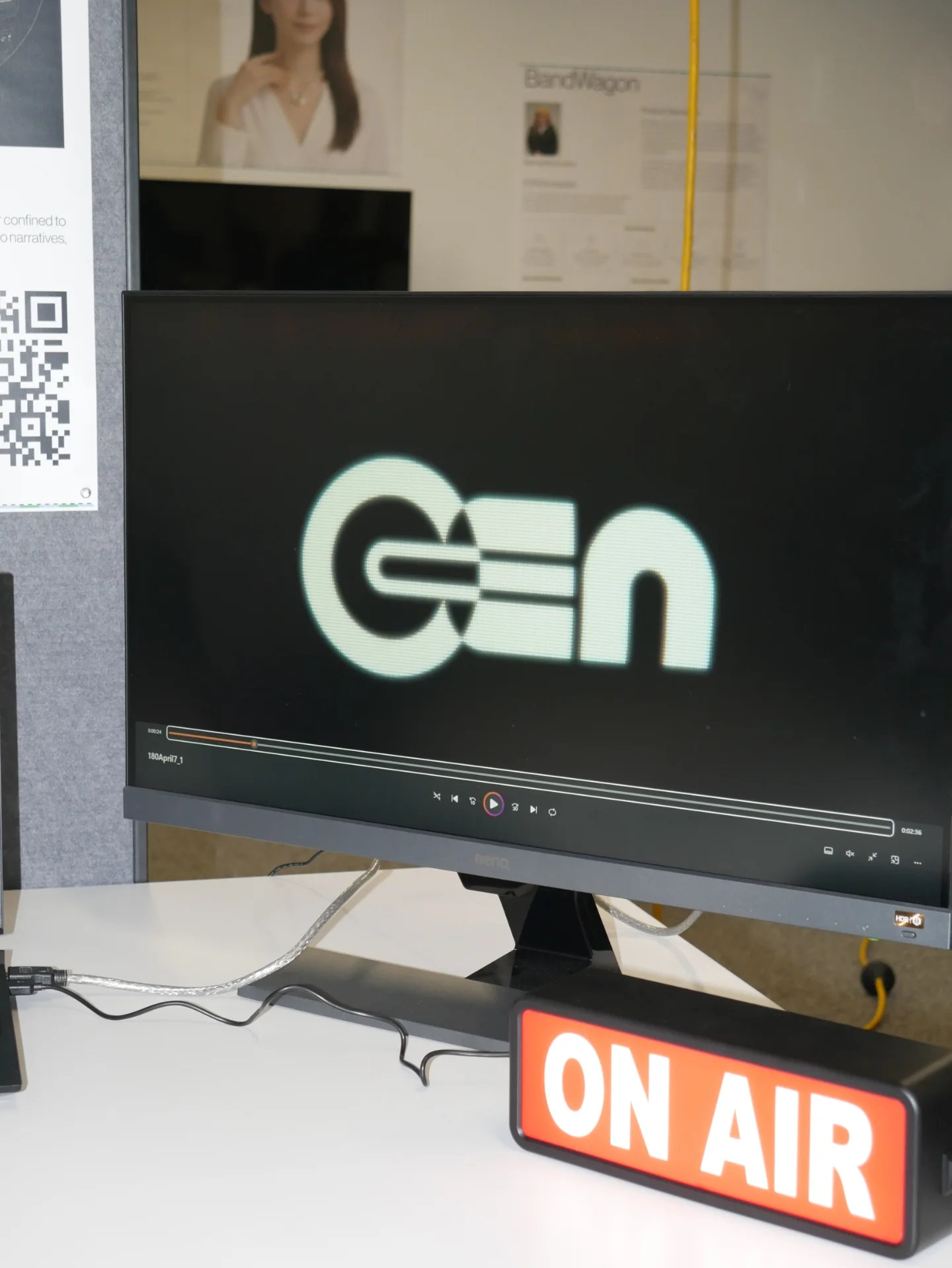 OnGen on screen beside the ON AIR sign, posted by @ocadu.id