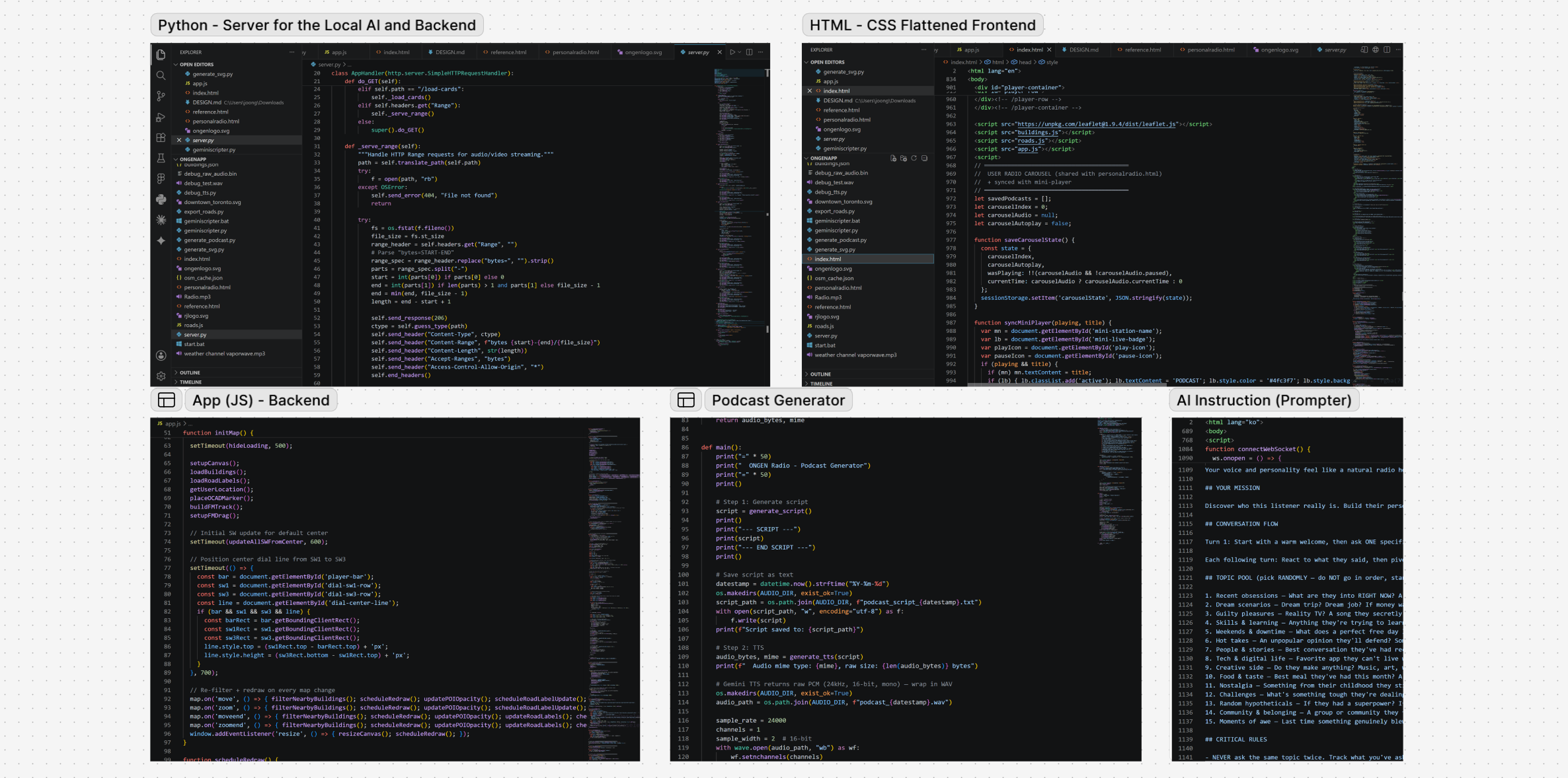 VS Code build of the OnGen AR prototype